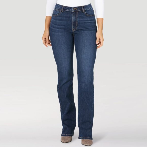 New Wrangler High Rise Bootcut Jeans Size 14 - Picture 1 of 8